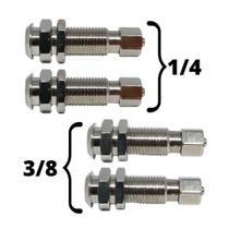 Engate Rápído Fêmea 1/4 e 3/8 C/ Válvula para Painel (Kit 4)