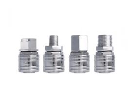 Engate Rapido P/Ar Comprimido Zamak Crom Rosca Femea 1/4