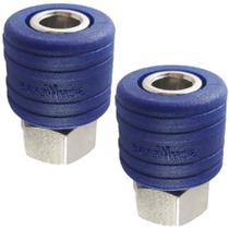 Engate Rápido Pneumático 1/4 Bsp Em Latão C/ 2und