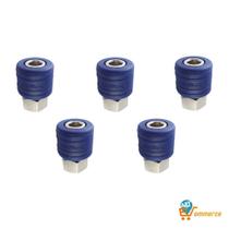 Engate Rápido Pneumático 1/4 '' Fêmea Schweers 5 Unidades