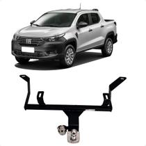 Engate Reboque Fixo Strada 2021 em diante 450kg de Tração com Bola Cromada Braconi - FT-53 Engate Reboque Fixo Strada 2021 em diante 450kg de Tração com Bola Cromada Braconi - FT-53