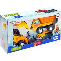 Engenheiro Mirim Caçamba Trator Com Acessórios Presente Brinquedo Criança 384 Tilin