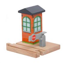 Engine Stop/Go Checkpoint ORBRIUM compatível com Thomas & Friends Wooden Railway, Brio, Chuggington, Melissa e Doug Imaginarium