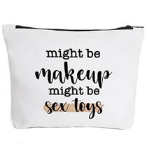 Engraçado Makeup Bag Gift para as mulheres Melhores Amigas Irmã Teen Girls Maquiagem bonito zíper bolsa bolsa cosméticos acessórios de viagem saco de papel higiênico caso presentes para o Natal do aniversário