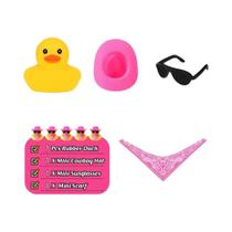 Engraçado Pato De Borracha Cowboy Com Óculos De Sol Para Painel De Carro - Acessório Decorativo De