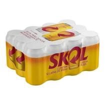 engradado cerveja skol com 12 latinhas