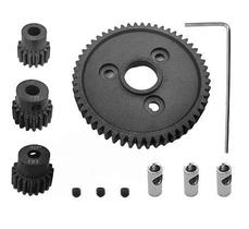 Engrenagem Cilíndrica 54T 32P Com Pinhões 15T 17T 19T Para Conjuntos De Engrenagens RC Metal Steel