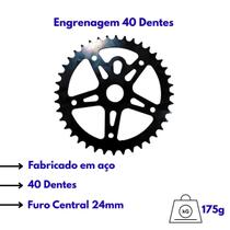 Engrenagem Coroa P/ Bicicleta 40 Dentes 5 Braços Importada Engrenagem Coroa P/ Bicicleta 40 Dentes 5 Braços Importada