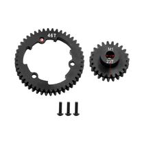 Engrenagens RC De Alto Torque M1.0 Conjunto De Engrenagens De Dente Reto 46T 50T 52T 54T Com Pinhão