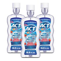Enjuague Bucal ACT Kids Anticaries con Flúor 500 ml Paquete de 3 Enjuague Bucal ACT Kids Anticaries con Flúor 500 ml Paquete de 3
