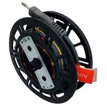 Enrolador Cabo Elétrico 2M 10A 2x0,75mm Compatível com Aspirador WAP Ambiance Turbo Bagless FW004644