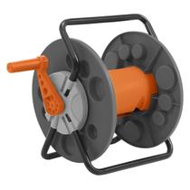 Enrolador de Mangueira Tramontina Fixo 55m - Cinza
