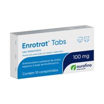 Enrotrat Ourofino Enrofloxacina 10 Comprimidos 100mg
