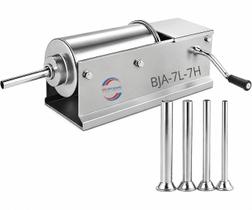 Ensacadeira Bja 7 Litros Aço Inox Canhão Linguiça Horizontal