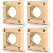 Ensayeer Kit com 4 Protetores de Ninho de Madeira contra Predadores, Abertura de 4 cm