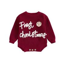 Enterizo para Bebé Adobabirl Primera Navidad Alce Rojo 9-12 Meses