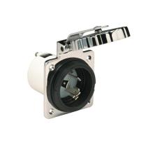 Entrada de alimentação Marinco 303SSEL-B 30A 125V em aço inoxidável Entrada de alimentação Marinco 303SSEL-B 30A 125V em aço inoxidável