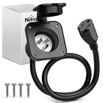 Entrada flangeada RV Power Nilight 15A 125V AC com cabo ETL Entrada flangeada RV Power Nilight 15A 125V AC com cabo ETL