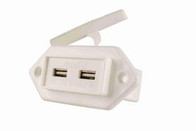 Entrada USB Dupla Marinizada 12 á 24V Arieltek E1361