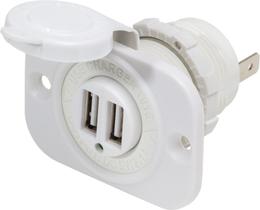 Entrada USB Marinizada Dupla 12/24v Blue Sea 1016200