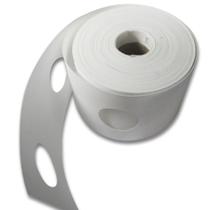 Entretela Para Cortina TNT 08 cm com Furos Branca - 10 Metros Entretela Para Cortina TNT 08 cm com Furos Branca - 10 Metros