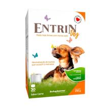 Entrin dog 210g com 30 tabletes sabor carne para cães Entrin dog 210g com 30 tabletes sabor carne para cães