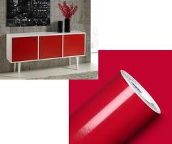 Envelopamento adesivo vinil moveis 6Mx50cm Vermelho