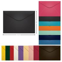 Envelope 114x162 Carta Preto Los Angeles 100 Unidades Scri