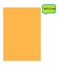 ENVELOPE 128 x 178mm SACO KRAFT OURO - KIT C/250un