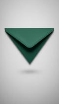 Envelope 14x20cm Papel Verde Santiago 180g Bico Vertical