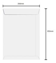ENVELOPE 250x353mm BRANCO 90g CX COM 250un FORONI