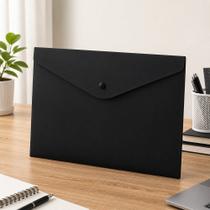Envelope A4 com botão Para Arquivos - Preta