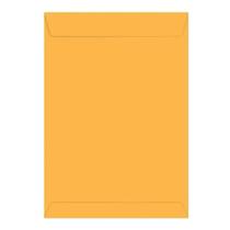 Envelope A4 Pardo/Kraft/Amarelo Ouro 242mm X 336mm - Com 100 Unidades