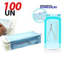 Envelope Auto Selante Autoclave 9x26 Esterilização de Pinças, Espátulas, Manicure, Alicates 100 Unidades Zermatt