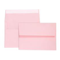 Envelope AZAZA A7 rosa, pacote com 100 selos Self Seal, 13x18cm