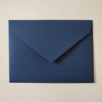 Envelope Azul Escuro para Convite 21,5x16cm Papel 180g Luxo 50 Unidades
