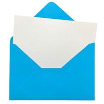 Envelope Azul Turquesa 10,5x15,5 Cm Cartão Branco 50 Un Envelope Azul Turquesa 10,5x15,5 Cm Cartão Branco 50 Un