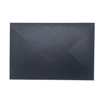 Envelope Bico Preto Metálico 10,5 x 15,5 Cm 25 Unidades