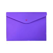 Envelope Botão A4 Full Color Roxo - Dello