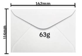 Envelope Branco Carta 114x162 Caixa com 100