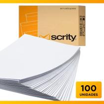 Envelope Branco p/ Documento Curriculum Sulfite A4 100 UNID