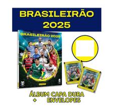 Envelope Campeonato Brasileiro Brasileirão 2025, 10 Envelopes = 50 Cromos + Album Capa Dura