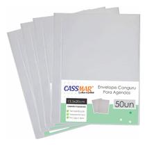 Envelope Canguru Cristal para Agenda 13,5cmx20cm Cassmar 50 Un Envelope Canguru Cristal para Agenda 13,5cmx20cm Cassmar 50 Un