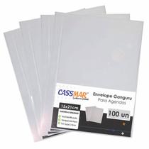 Envelope Canguru Cristal para agenda 15cmx21cm Cassmar 100 Un