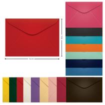 Envelope Carta Colorido 11,4 x 16,2 cm Scrity 100 Unidades