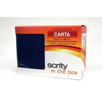 Envelope Carta Colorido 114X162 Az.marinho P.segur 80G - Scrity caixa com 100