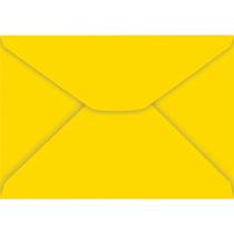 Envelope carta colorido 114x162mm amarelo 85g foroni