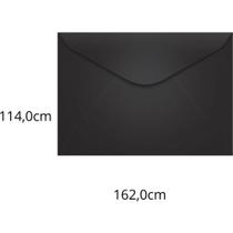 Envelope Carta Colorido 114X162MM Preto LOS Angeles 80G - Pacote com 100