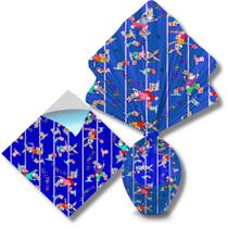 Envelope coelho corrida azul escuro (25x25 cm.) c/ 25 un.