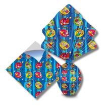 Envelope coelho pinto azul escuro (25x25 cm.) c/ 25 un.